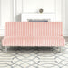 Hinwil Futon Sofa Bed Pink, Beige Grey, & Black - Marjories Furniture (Las Vegas, NV)