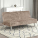 Hinwil Futon Sofa Bed Pink, Beige Grey, & Black - Marjories Furniture (Las Vegas, NV)