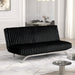 Villeneuve Futon Sofa Bed Black, Pink, & Grey - Marjories Furniture (Las Vegas, NV)
