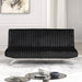 Villeneuve Futon Sofa Bed Black, Pink, & Grey - Marjories Furniture (Las Vegas, NV)