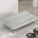 Villeneuve Futon Sofa Bed Black, Pink, & Grey - Marjories Furniture (Las Vegas, NV)