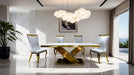Palazzo Gold Chair (2/CTN) - Marjories Furniture (Las Vegas, NV)