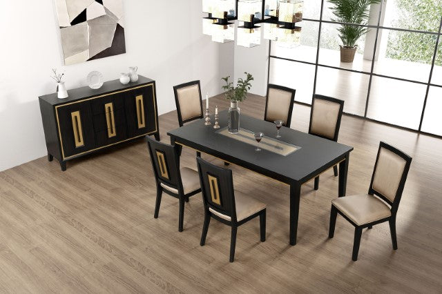 Kenyada 7 Pc Dining Table Set - Marjories Furniture (Las Vegas, NV)