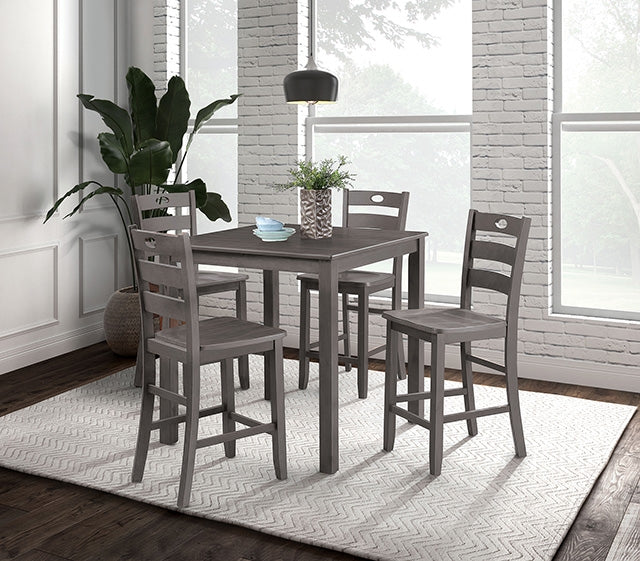 Lubbock 5 Pc. Counter Ht. Table Set - Marjories Furniture (Las Vegas, NV)