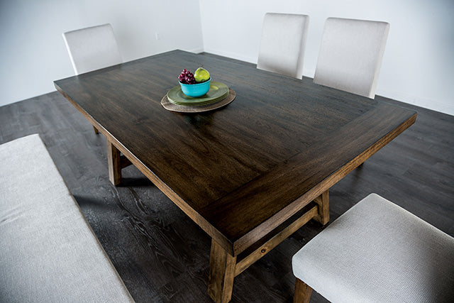 Losone Dining Table Set with Bench Rustic - Marjories Furniture (Las Vegas, NV)