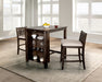 Lescles 3 Pc Counter Ht Set (1 Table + 2 Chairs) - Marjories Furniture (Las Vegas, NV)
