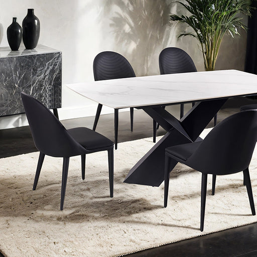 Lenvik 7 Pc Dining Table Set White - Marjories Furniture (Las Vegas, NV)