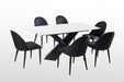 Lenvik 7 Pc Dining Table Set White - Marjories Furniture (Las Vegas, NV)