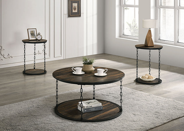 Ophira 3 Pc. Table Set Brown - Marjories Furniture (Las Vegas, NV)