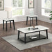 Thisted Rectangle Marble Coffee Table w/ Casters - Marjories Furniture (Las Vegas, NV)