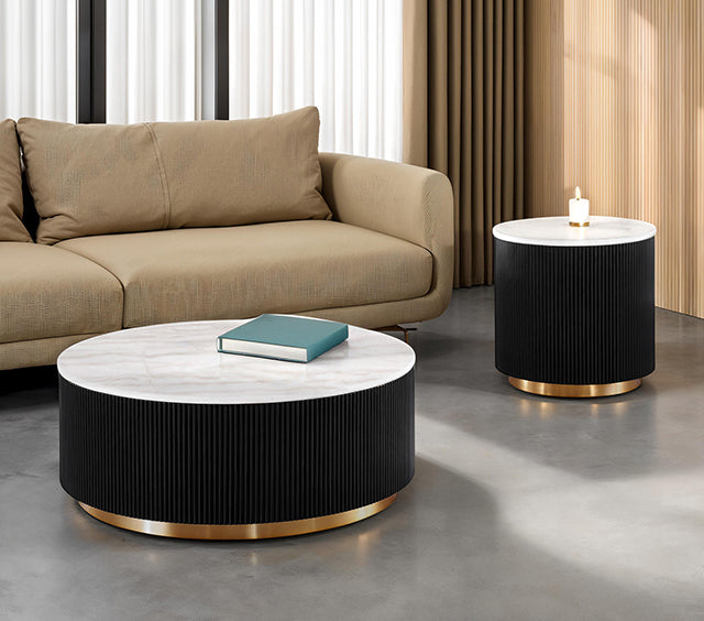 Virden Round Cocktail Table - Marjories Furniture (Las Vegas, NV)