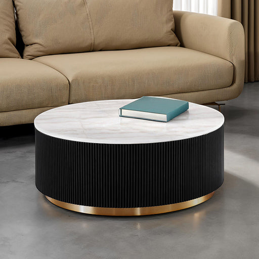 Virden Round Cocktail Table - Marjories Furniture (Las Vegas, NV)