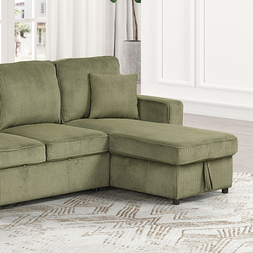 Yves Sectional Green - Marjories Furniture (Las Vegas, NV)