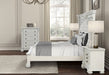 Promenade E.King & Queen Bed Brown & White - Marjories Furniture (Las Vegas, NV)