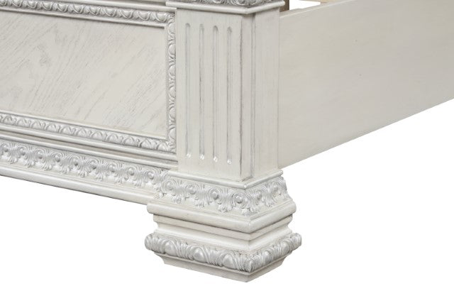 Promenade E.King & Queen Bed Brown & White - Marjories Furniture (Las Vegas, NV)
