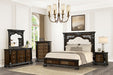 Promenade E.King & Queen Bed Brown & White - Marjories Furniture (Las Vegas, NV)