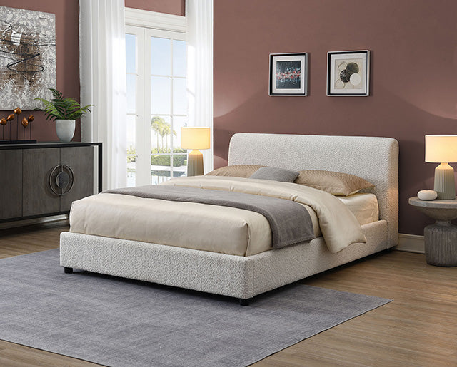 Vertham E.King, Full, & Queen Bed White & Black - Marjories Furniture (Las Vegas, NV)