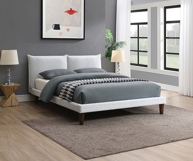 Verwood Bed Gray & Light Gray - Marjories Furniture (Las Vegas, NV)