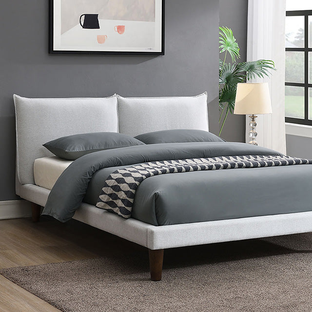 Verwood Bed Gray & Light Gray - Marjories Furniture (Las Vegas, NV)