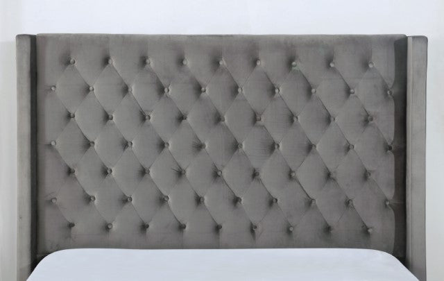 Ryleigh Bed Black, Grey, & Navy - Marjories Furniture (Las Vegas, NV)