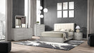 Osterley Queen & E.King Bed Grey & Black - Marjories Furniture (Las Vegas, NV)