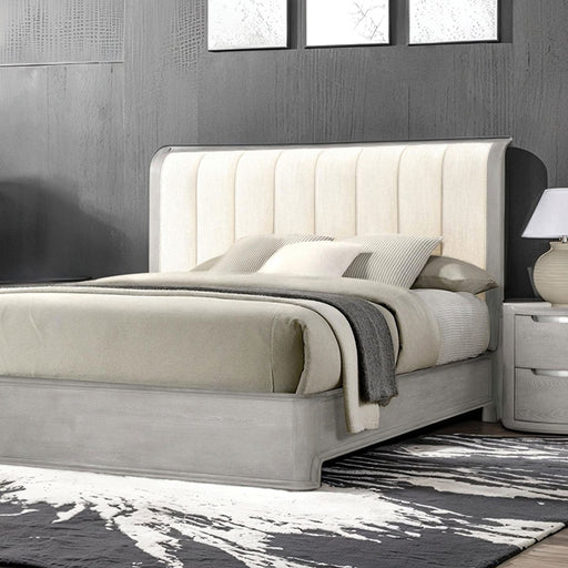 Osterley Queen & E.King Bed Grey & Black - Marjories Furniture (Las Vegas, NV)