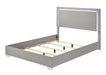Sinistra Bed Beige, Black, White - Marjories Furniture (Las Vegas, NV)