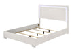 Sinistra Bed Beige, Black, White - Marjories Furniture (Las Vegas, NV)