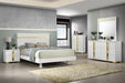 Lillestrom E.King, Queen, Full, & Full Bed Black & White - Marjories Furniture (Las Vegas, NV)