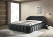 Newquay E.King & Queen Bed White, Grey, & Black - Marjories Furniture (Las Vegas, NV)