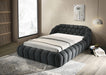 Newquay E.King & Queen Bed White, Grey, & Black - Marjories Furniture (Las Vegas, NV)