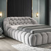 Newquay E.King & Queen Bed White, Grey, & Black - Marjories Furniture (Las Vegas, NV)