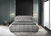 Newquay E.King & Queen Bed White, Grey, & Black - Marjories Furniture (Las Vegas, NV)