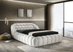 Newquay E.King & Queen Bed White, Grey, & Black - Marjories Furniture (Las Vegas, NV)
