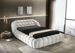 Newquay E.King & Queen Bed White, Grey, & Black - Marjories Furniture (Las Vegas, NV)