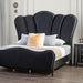 Melodi Parc E.King & Queen Bed Black & Silver - Marjories Furniture (Las Vegas, NV)
