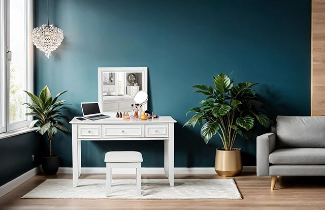 Naucalpan Vanity w/ Stool - Marjories Furniture (Las Vegas, NV)