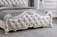 Ventresca Bed White & Chrome - Marjories Furniture (Las Vegas, NV)