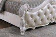 Ventresca Bed White & Chrome - Marjories Furniture (Las Vegas, NV)