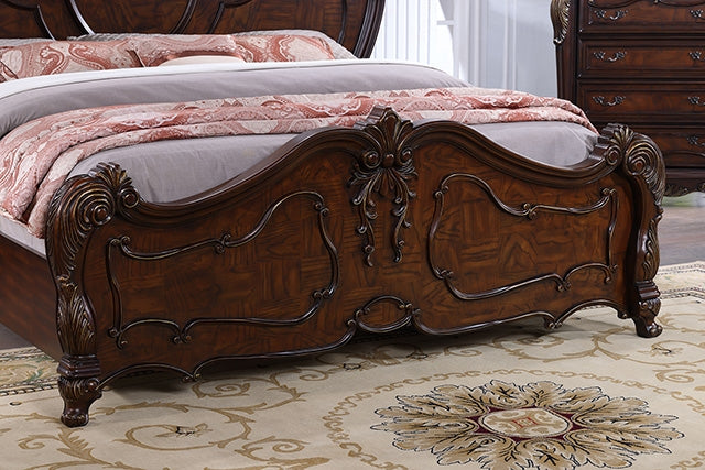 Roselli Bed Chrome & White - Marjories Furniture (Las Vegas, NV)