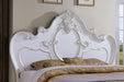 Roselli Bed Chrome & White - Marjories Furniture (Las Vegas, NV)