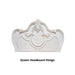 Roselli Bed Chrome & White - Marjories Furniture (Las Vegas, NV)