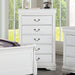 Louis Philippe Chest White - Marjories Furniture (Las Vegas, NV)
