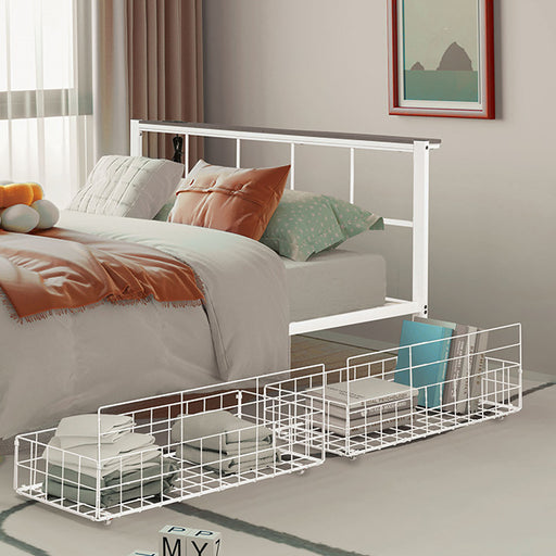 Nicoli Queen Metal Bed With Underbed Storage - Marjories Furniture (Las Vegas, NV)