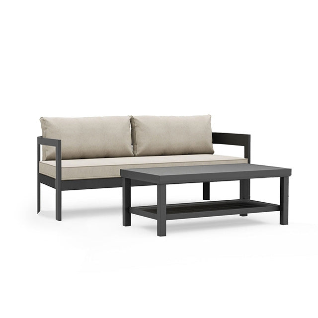 Lotus Sofa & Coffee Table Set - Marjories Furniture (Las Vegas, NV)
