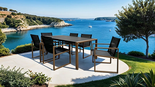 Oswego 8 Pc. Outdoor Dining Set - Marjories Furniture (Las Vegas, NV)