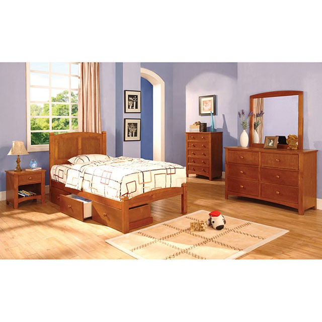 Omnus Oak Media Chest - Marjories Furniture (Las Vegas, NV)