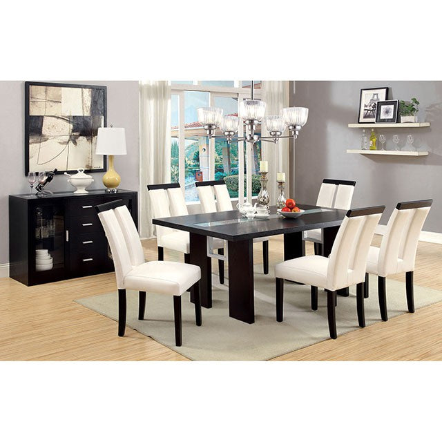 Luminar Black/White Side Chair (2/CTN) - Marjories Furniture (Las Vegas, NV)