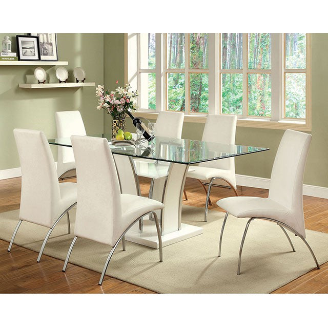 Mauna White Side Chair - Marjories Furniture (Las Vegas, NV)