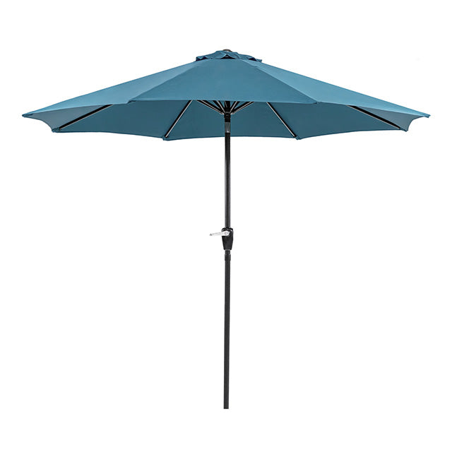 Soli 9' Outdoor Umbrella w/ Auto Tilt + 21" Round Base - Marjories Furniture (Las Vegas, NV)
